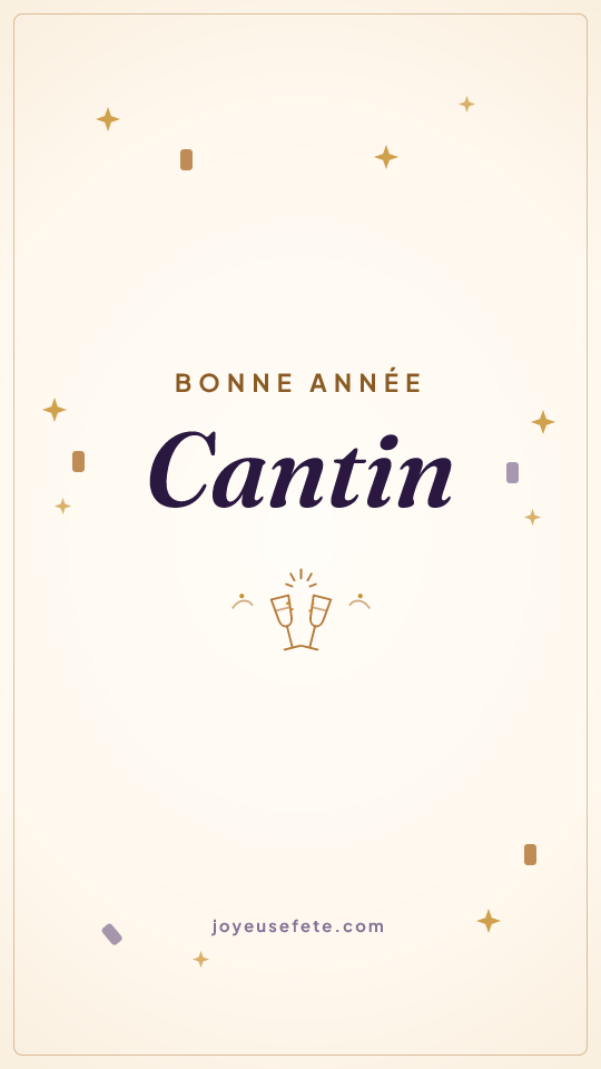 Image « Bonne année Cantin » au format story
