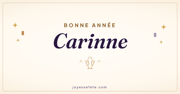 Image « Bonne année Carinne » au format large