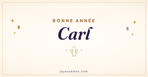Image « Bonne année Carl » au format large