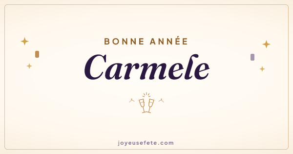 Image « Bonne année Carmele » au format large