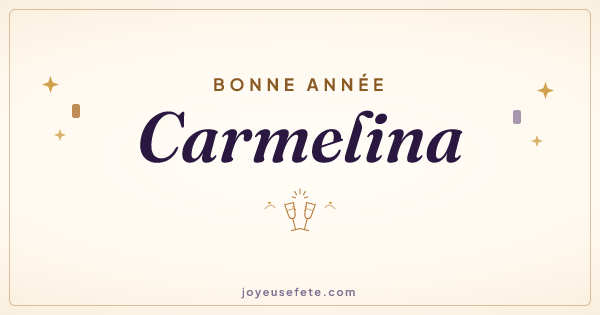 Image « Bonne année Carmelina » au format large