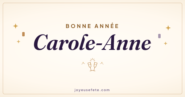 Image « Bonne année Carole-Anne » au format large