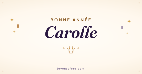 Image « Bonne année Carolle » au format large