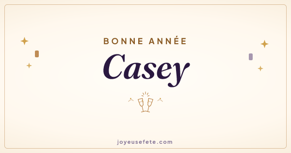 Image « Bonne année Casey » au format large