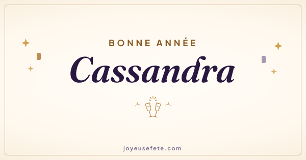 Image « Bonne année Cassandra » au format large