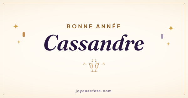 Image « Bonne année Cassandre » au format large
