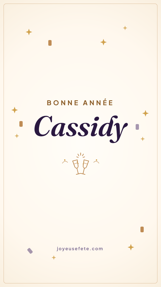Image « Bonne année Cassidy » au format story