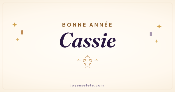 Image « Bonne année Cassie » au format large