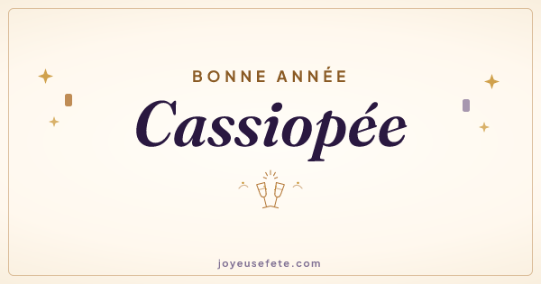 Image « Bonne année Cassiopée » au format large