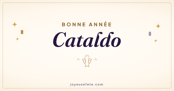 Image « Bonne année Cataldo » au format large