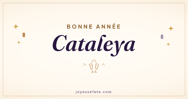 Image « Bonne année Cataleya » au format large