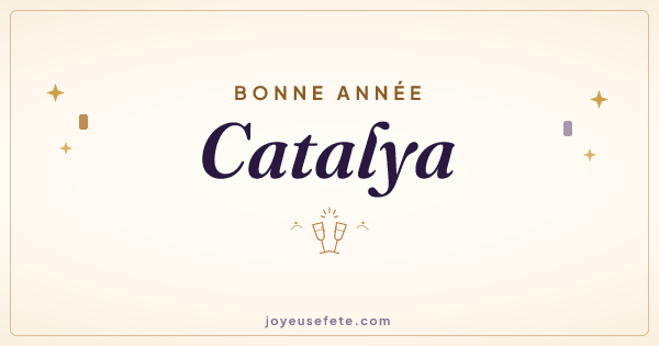 Image « Bonne année Catalya » au format large
