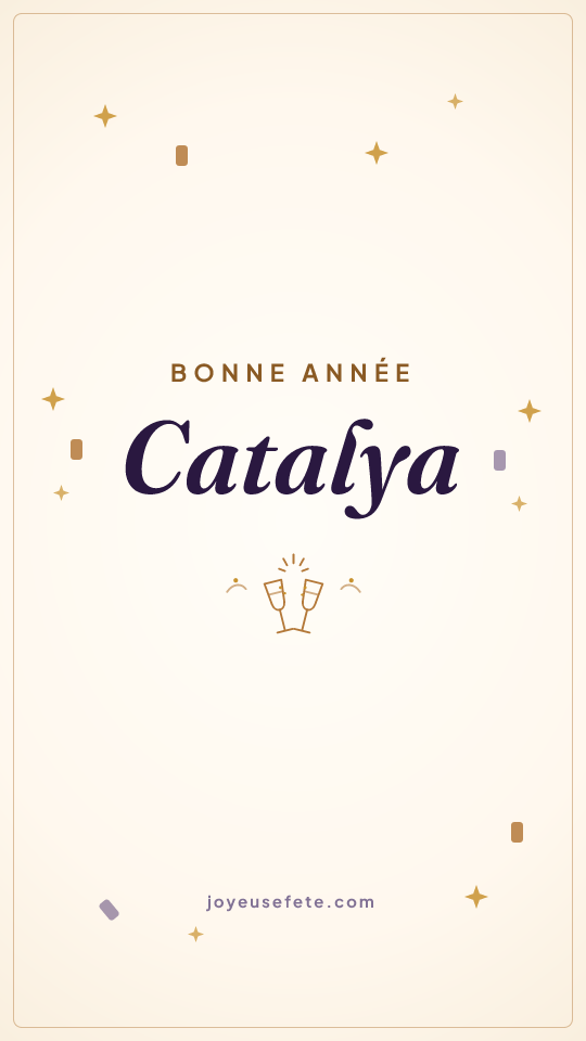 Image « Bonne année Catalya » au format story