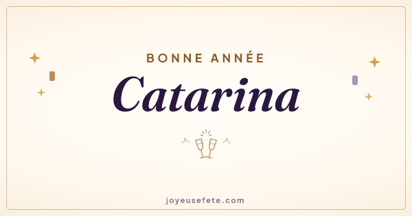 Image « Bonne année Catarina » au format large