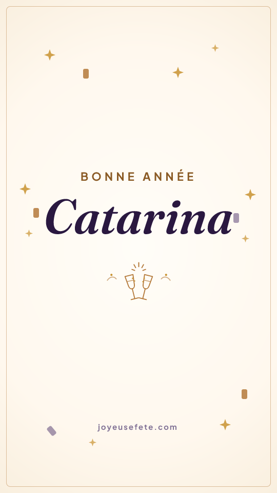 Image « Bonne année Catarina » au format story
