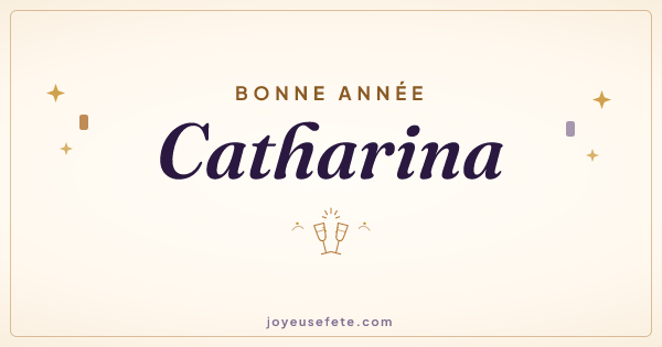 Image « Bonne année Catharina » au format large