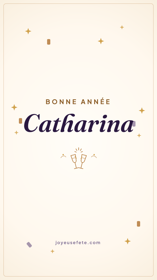 Image « Bonne année Catharina » au format story