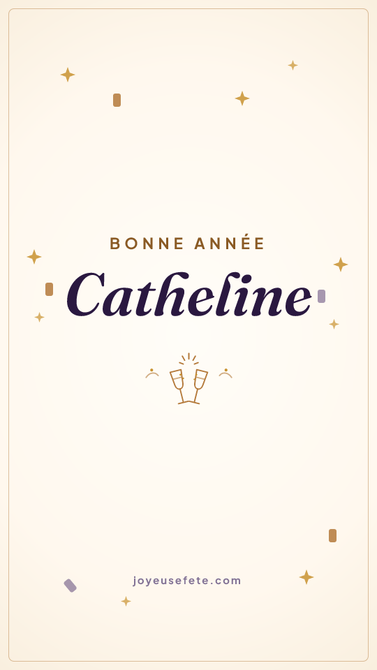 Image « Bonne année Catheline » au format story