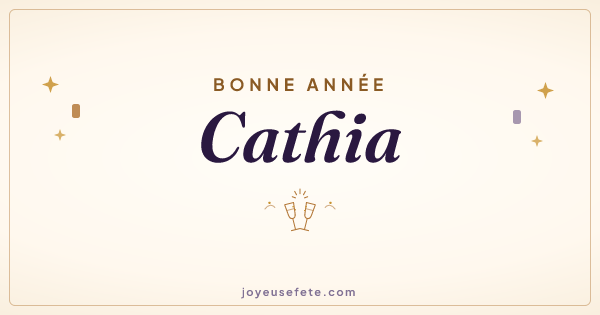 Image « Bonne année Cathia » au format large