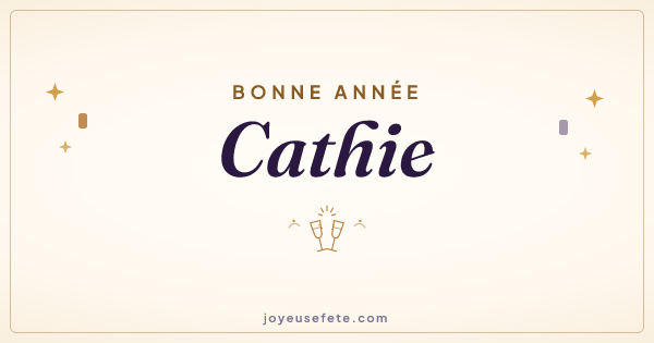 Image « Bonne année Cathie » au format large