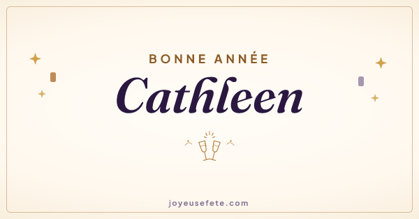 Image « Bonne année Cathleen » au format large
