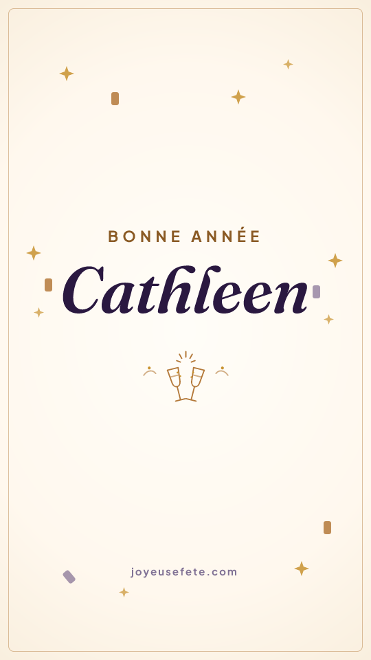 Image « Bonne année Cathleen » au format story