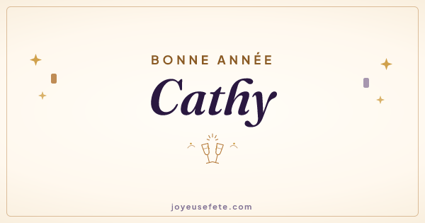 Image « Bonne année Cathy » au format large