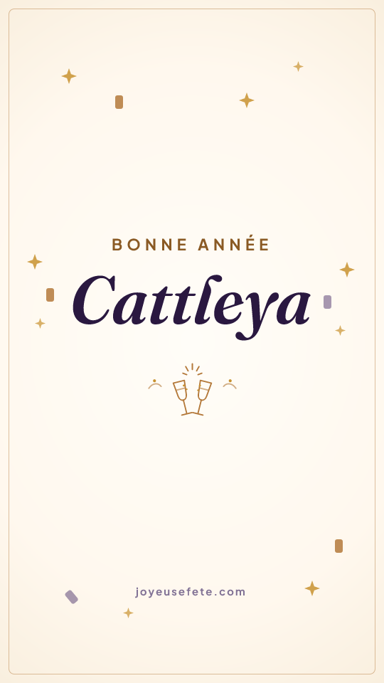 Image « Bonne année Cattleya » au format story