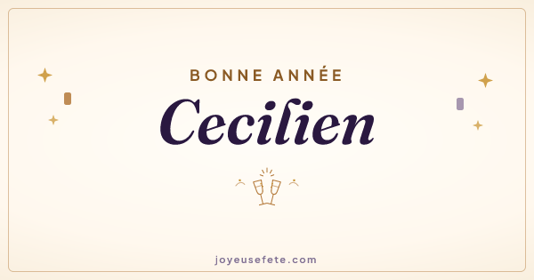 Image « Bonne année Cecilien » au format large
