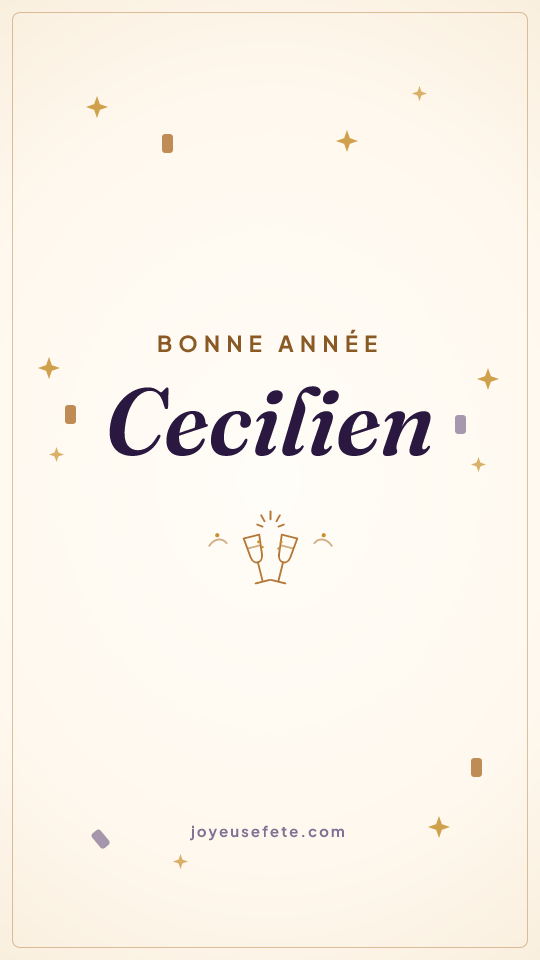 Image « Bonne année Cecilien » au format story