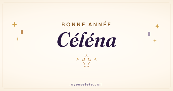 Image « Bonne année Céléna » au format large