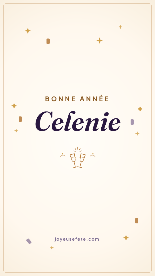 Image « Bonne année Celenie » au format story
