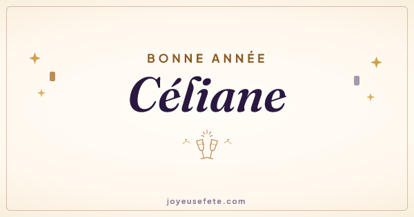 Image « Bonne année Céliane » au format large