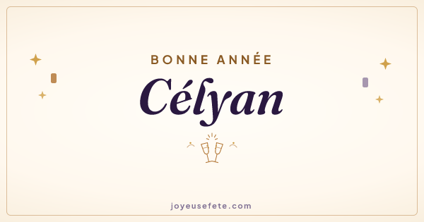 Image « Bonne année Célyan » au format large