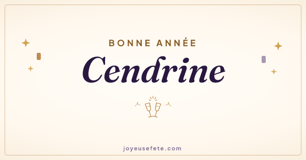 Image « Bonne année Cendrine » au format large
