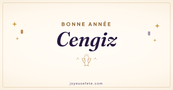 Image « Bonne année Cengiz » au format large