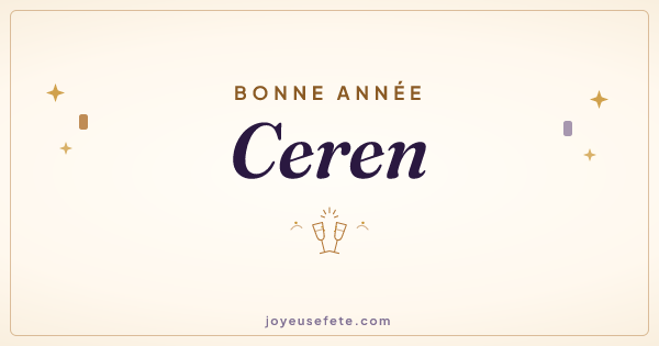 Image « Bonne année Ceren » au format large