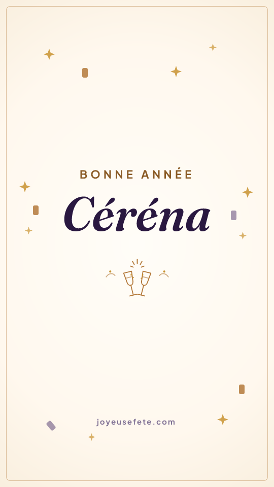 Image « Bonne année Céréna » au format story