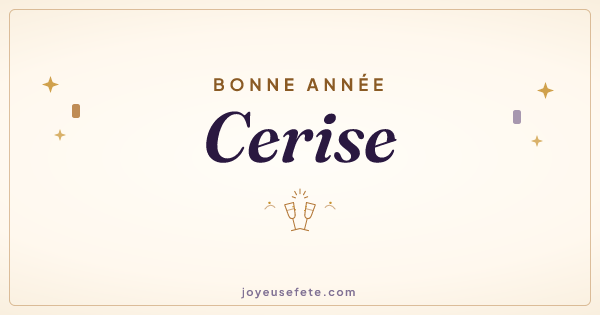 Image « Bonne année Cerise » au format large