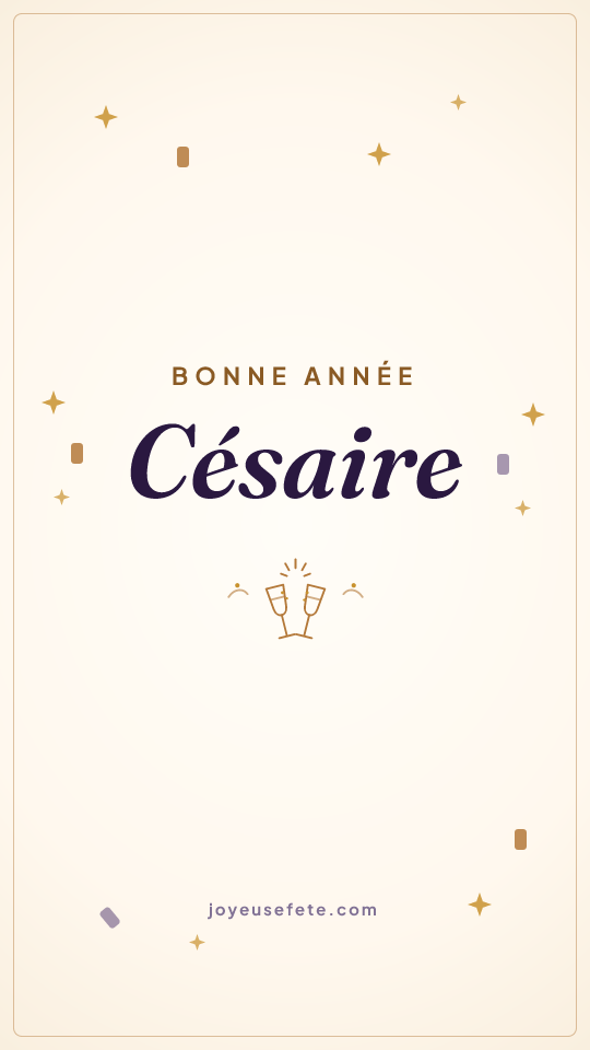 Image « Bonne année Césaire » au format story