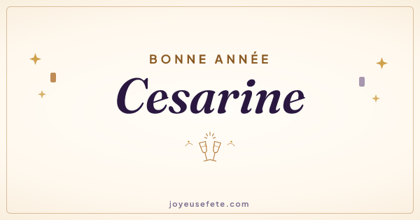 Image « Bonne année Cesarine » au format large