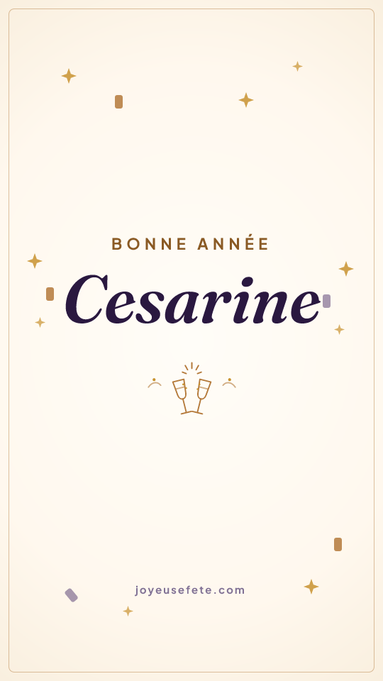 Image « Bonne année Cesarine » au format story