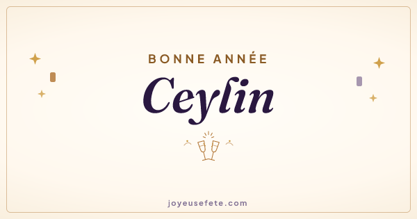 Image « Bonne année Ceylin » au format large