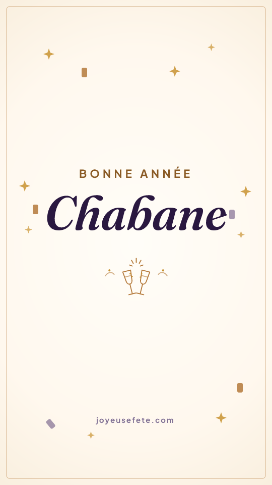 Image « Bonne année Chabane » au format story