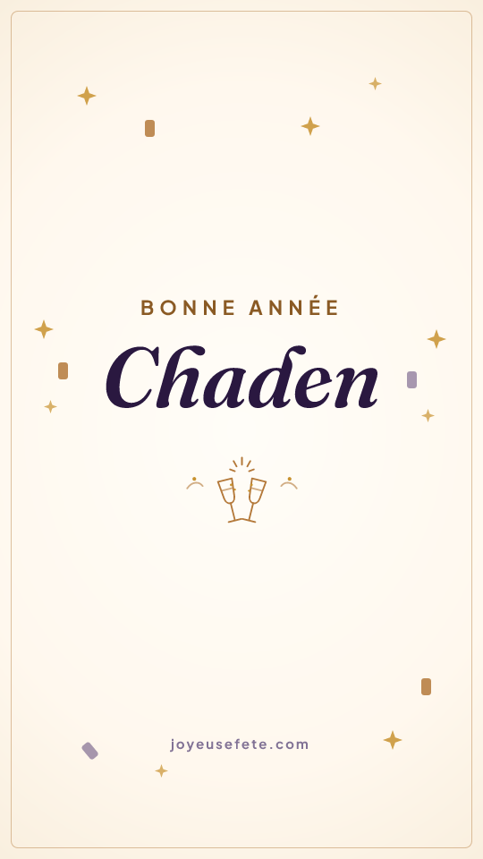 Image « Bonne année Chaden » au format story