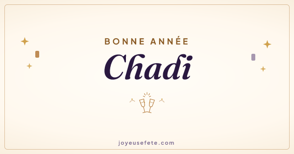 Image « Bonne année Chadi » au format large