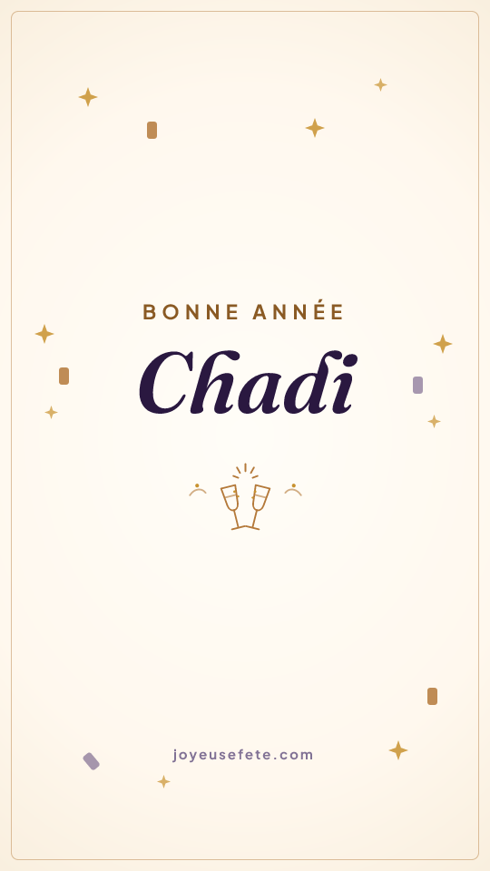 Image « Bonne année Chadi » au format story