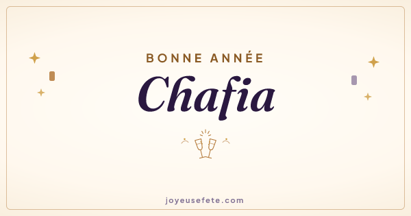 Image « Bonne année Chafia » au format large