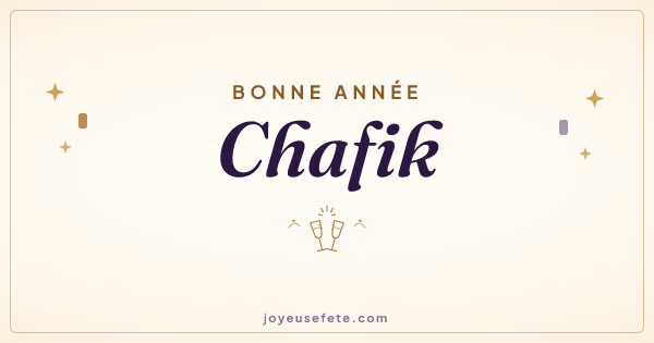 Image « Bonne année Chafik » au format large