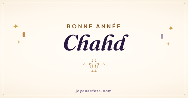 Image « Bonne année Chahd » au format large